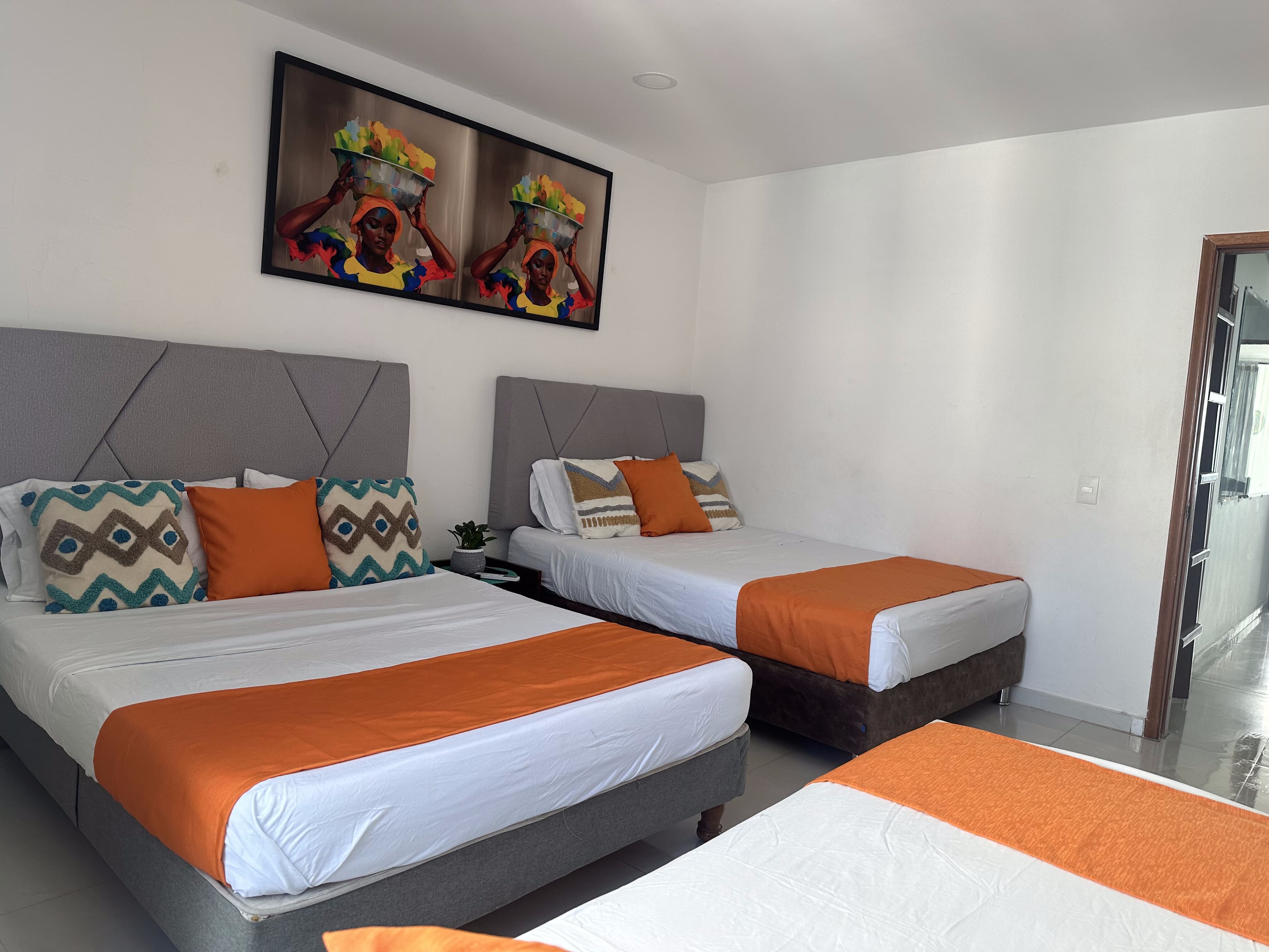 Zafiro bedroom with two double beds