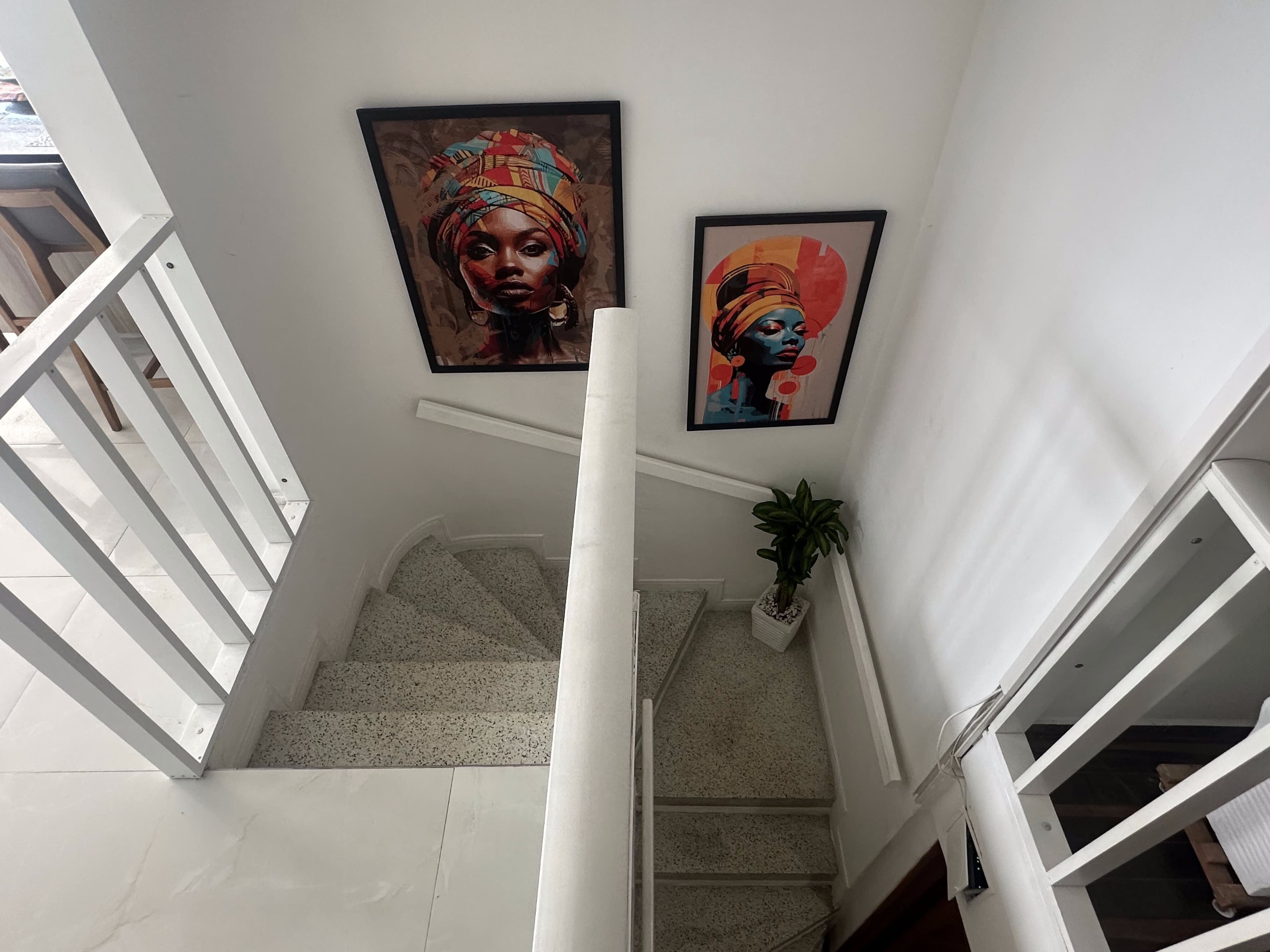 Staircase from upper level